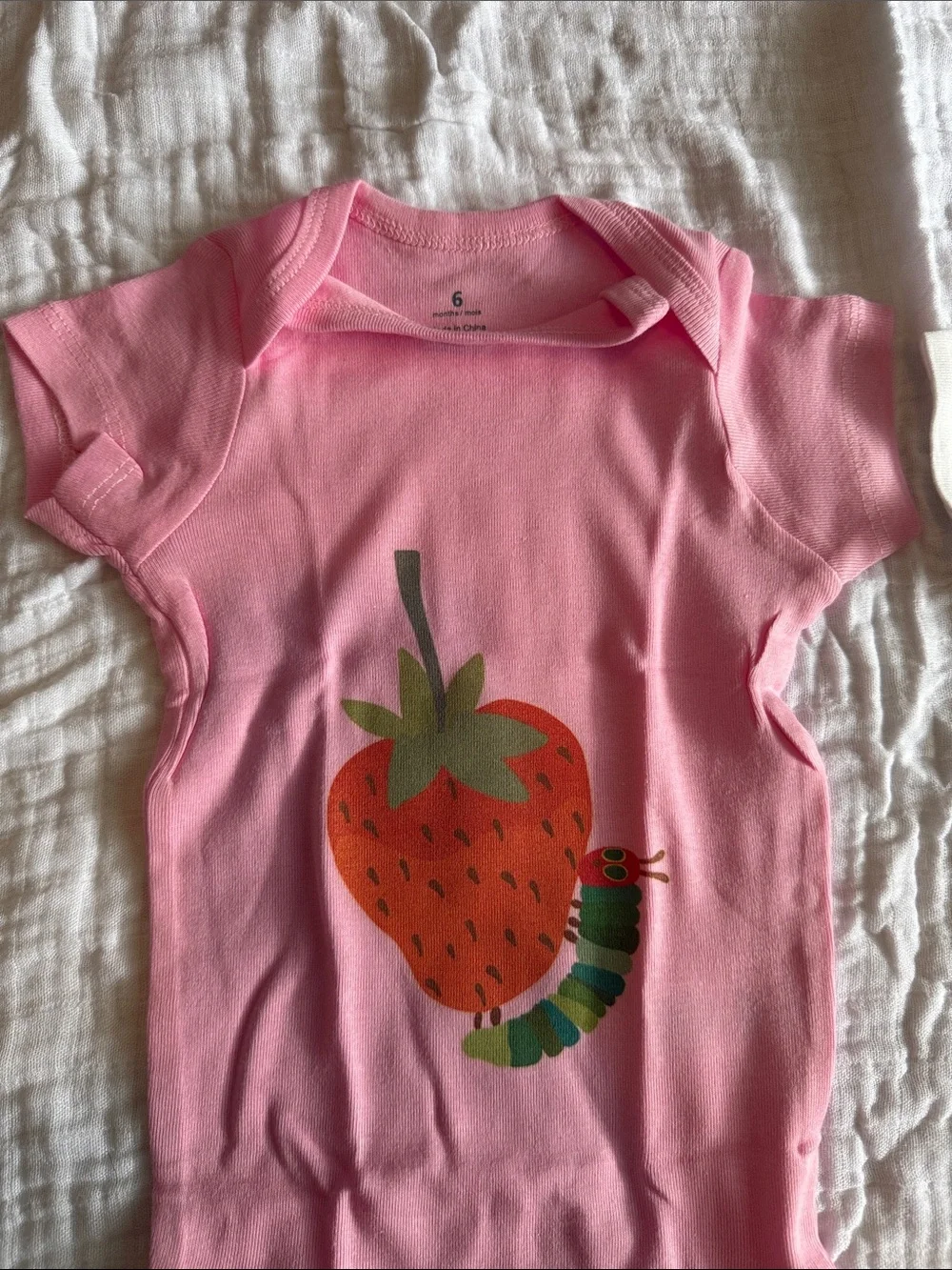 NWT Pink & WHITE THE HUNGRY CATERPILLAR ONSIES